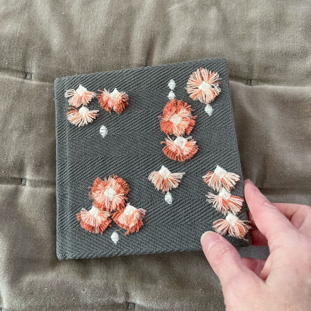 Fabric covered anthropologie journal